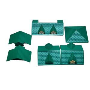 Lot of 6 Lincoln Logs Replacements Roof 1998 Hasbro Original Bundle